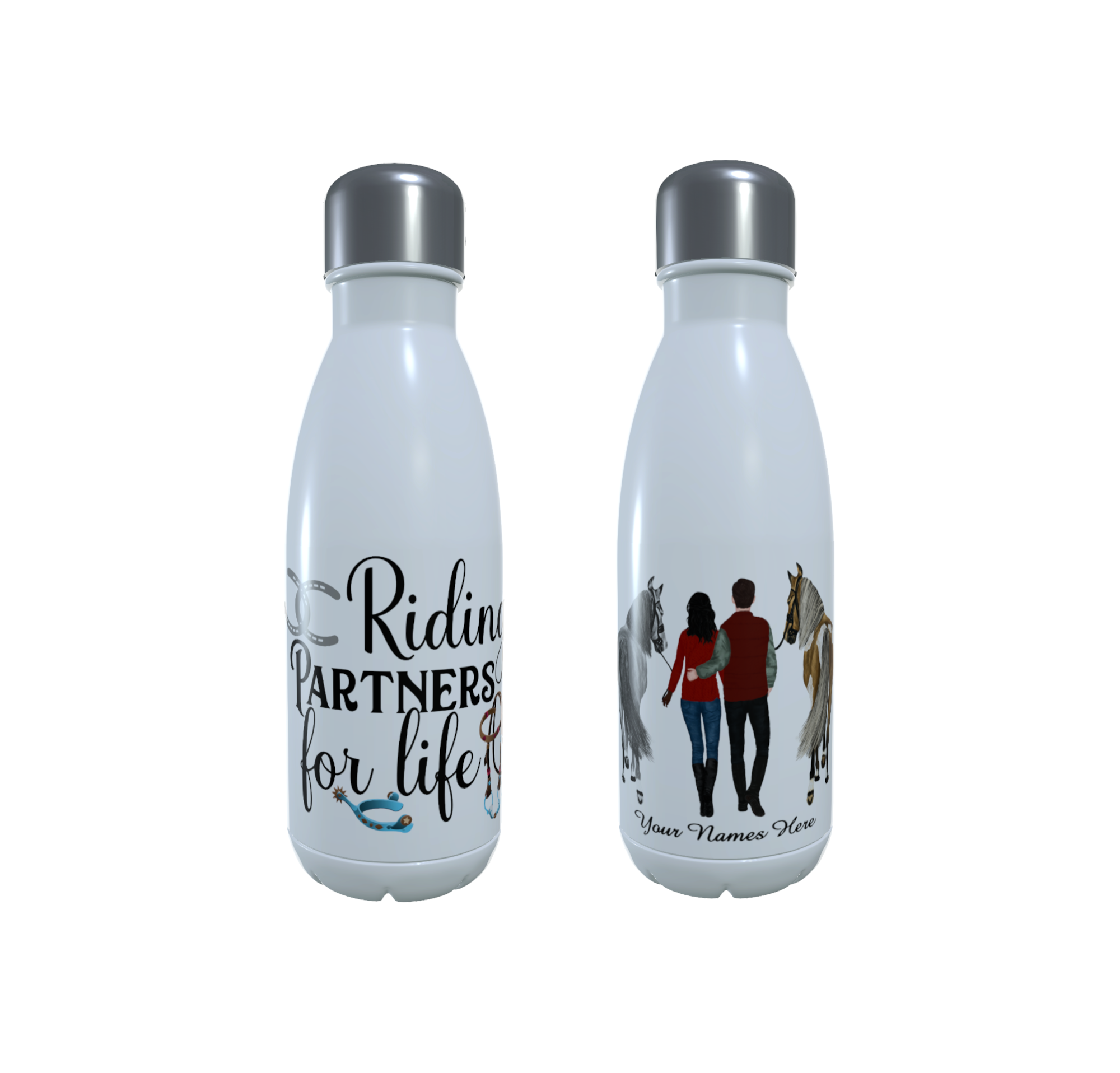 Horse Water Bottle, Personalised Thermos Bottle, Design Your Own